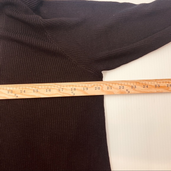 TORRID Open Cardigan Black with White Trim Knit Long Line Women's Size 2 (2X) - Picture 6 of 10